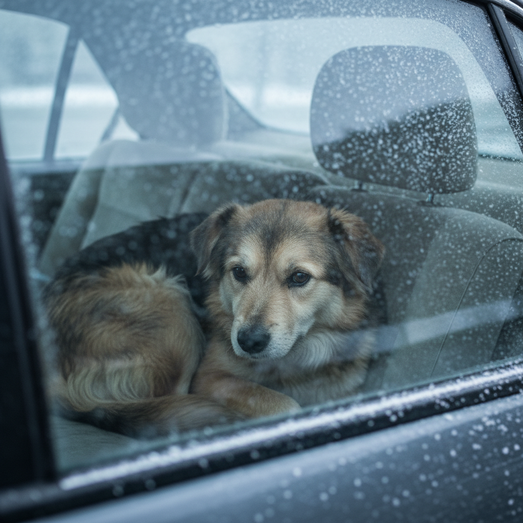 Kälte im Auto: Warum dein Hund auch im Winter erfrieren kann